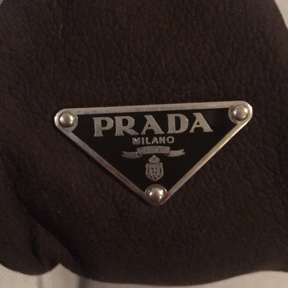 Vintage Prada Brown Suede Shoulder Bag - Picture 4 of 8